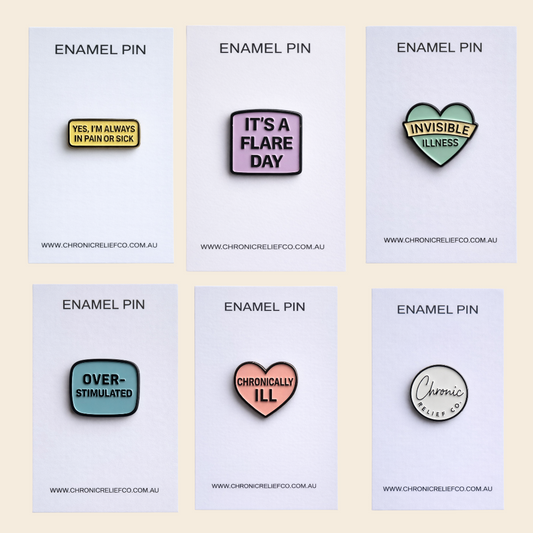 Chronic Relief Co Enamel Pins